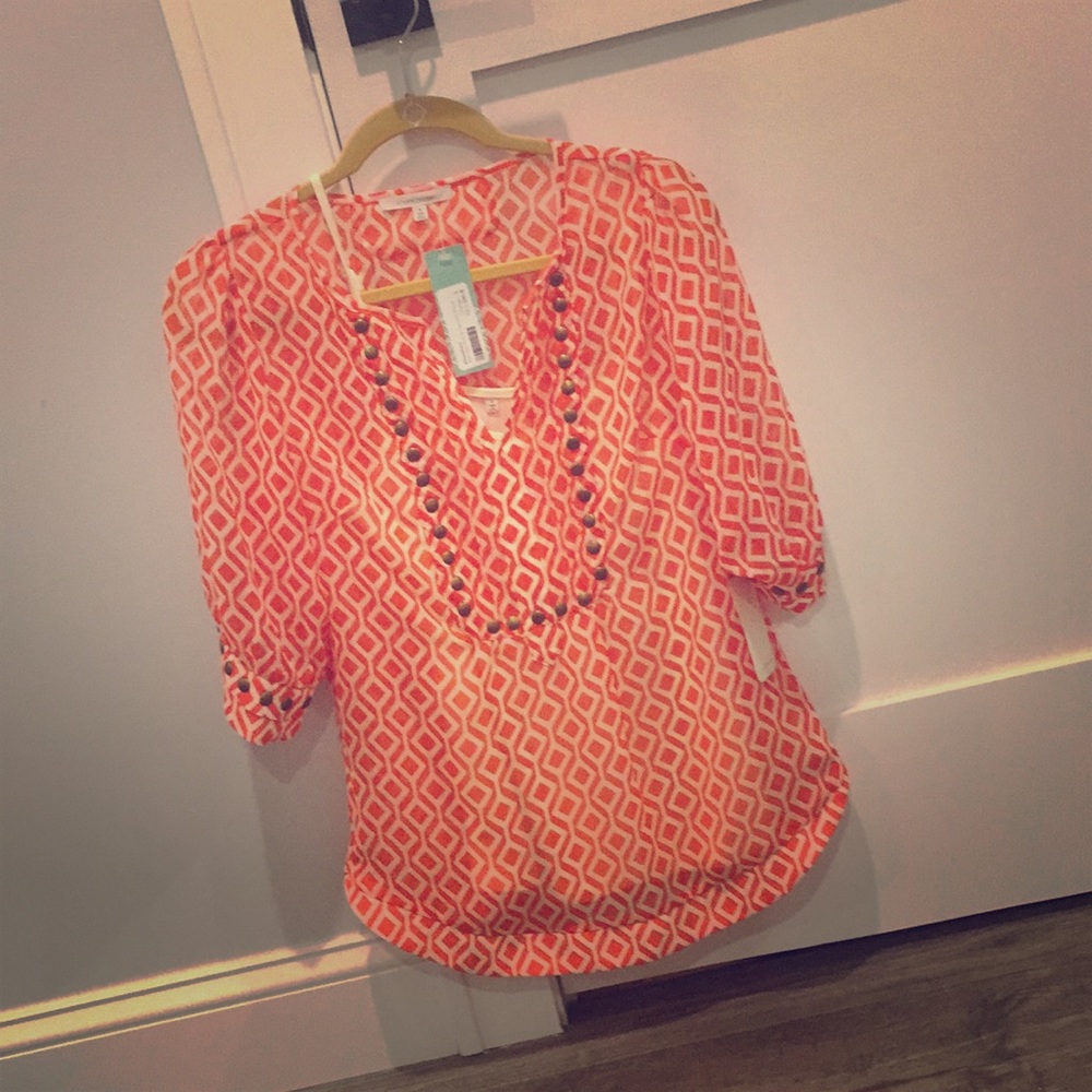 Geo Print & Camisole blouse 41 Hawthorn Stitch Fix